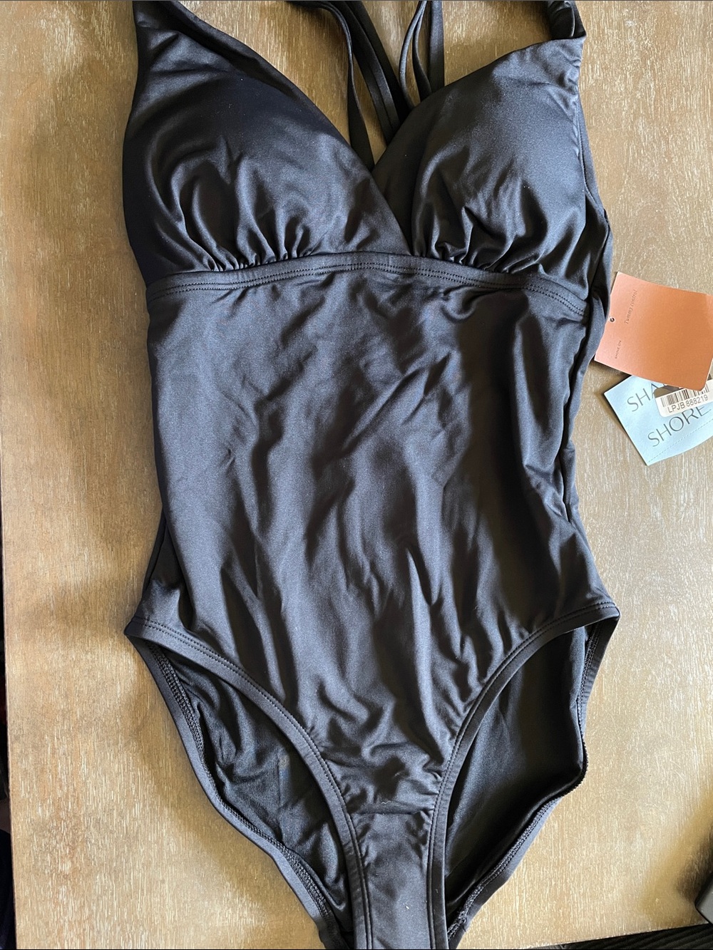 Shade & Shore Black One-Piece Swimsuit
